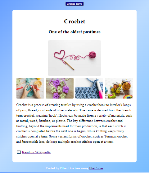 Crochet App